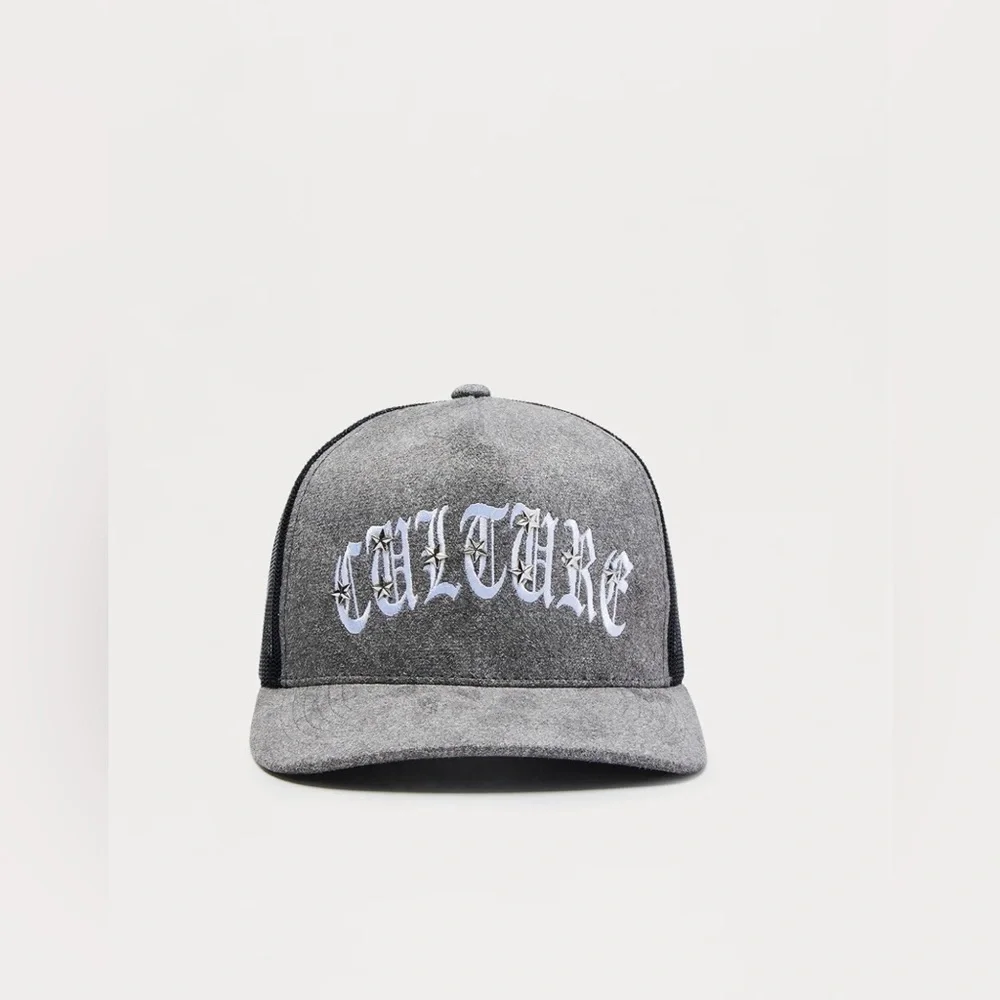 Black and Gray Trucker Cap
